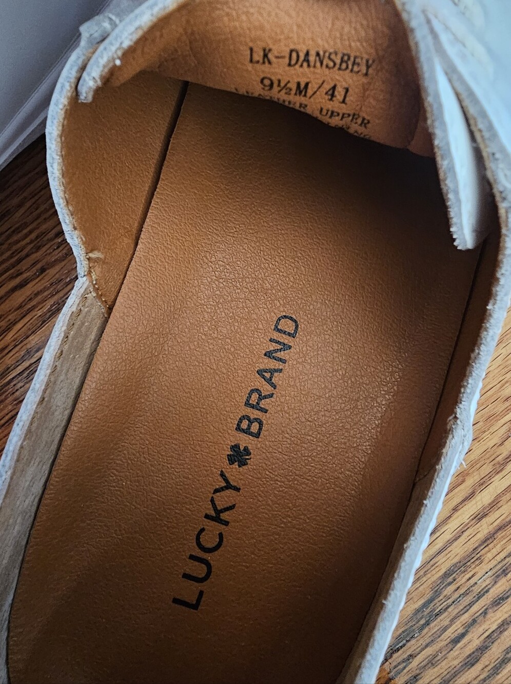 Lucky Brand White Low-Top Lace-Up Sneakers - Picture 8 of 8
